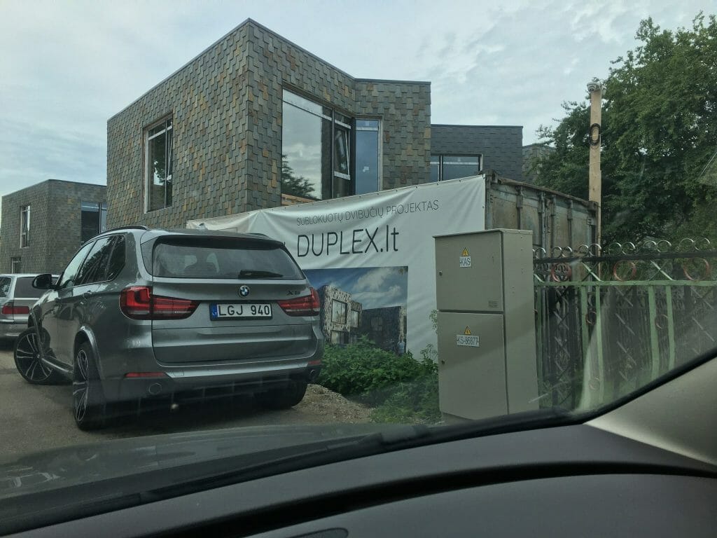 Duplex (Lygioji g. 19) - Row housing - construction photos