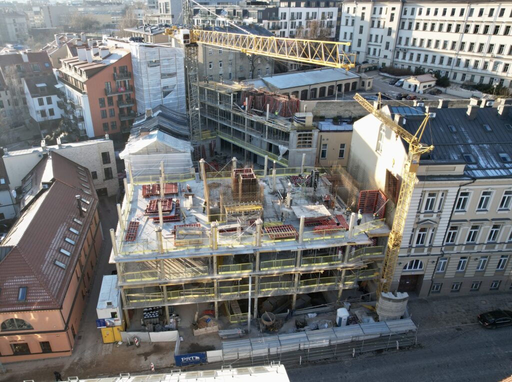 Lietuvos draudimo administracinis B10 (J. Basanavičiaus g. 10) - Multi apartment, Office center - construction photos