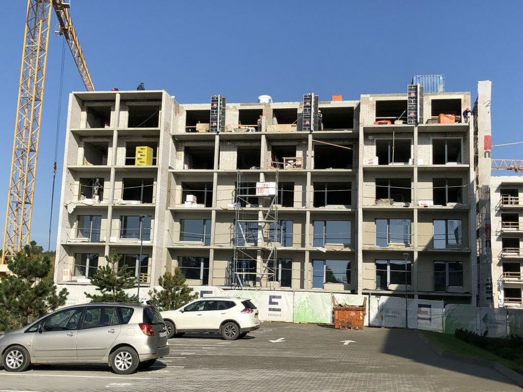 Aitvarų namai 2 etapas (Lazdynėlių g. 16A, 16B, 16C) - Multi apartment - construction photos