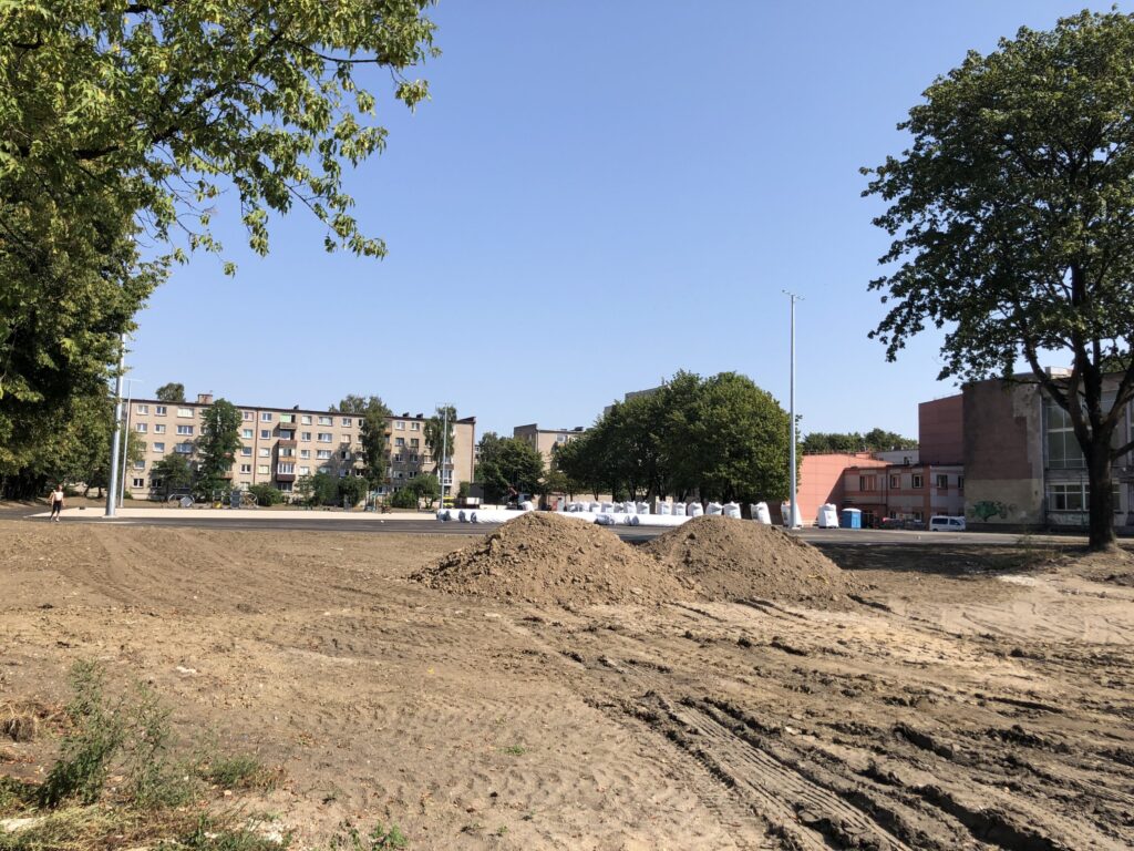 Vitės progimnazijos stadionas (J. Janonio g. 32) - Sports arena - construction photos