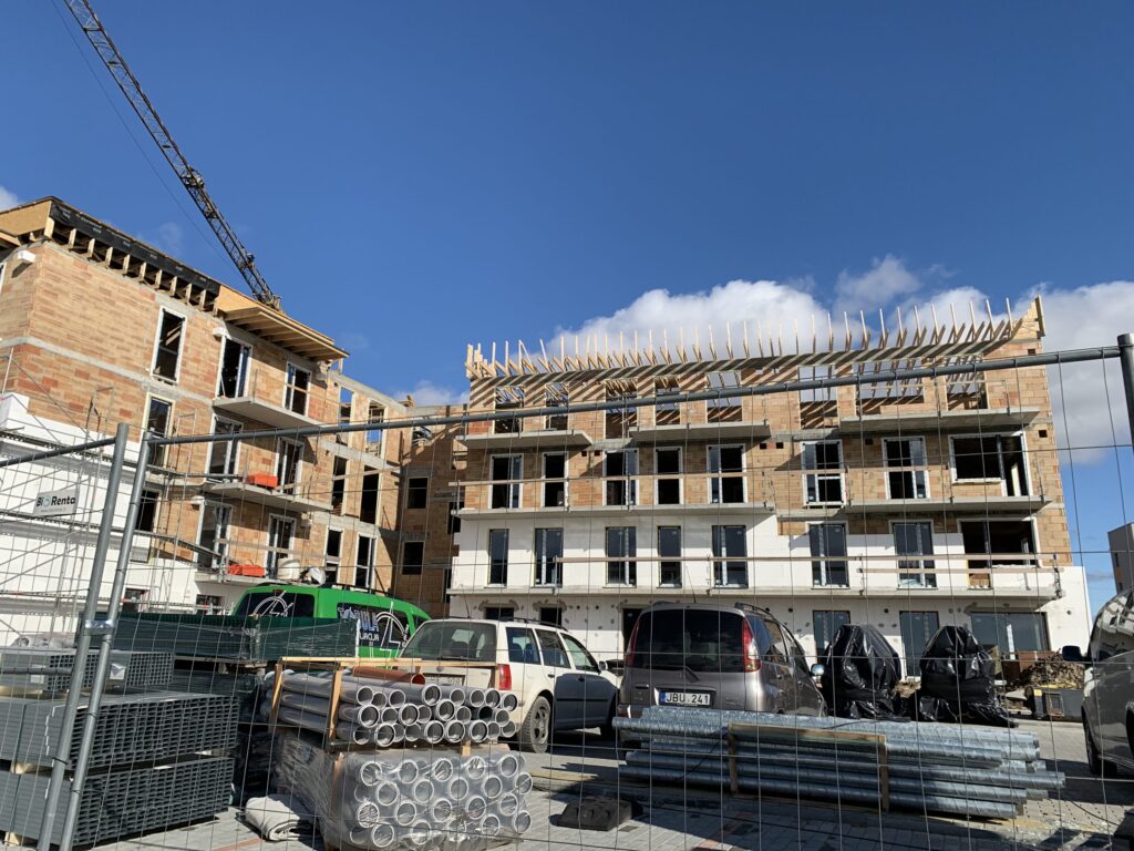 Saulės butai 6 etapas (Ragainės g. 9, 11) - Daugiabutis - statybų nuotraukos