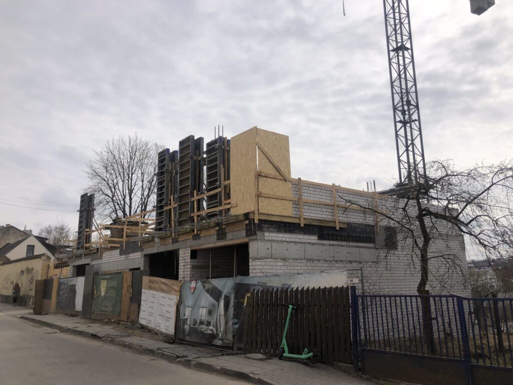 Užupio ložės (Polocko g. 7A) - Multi apartment - construction photos