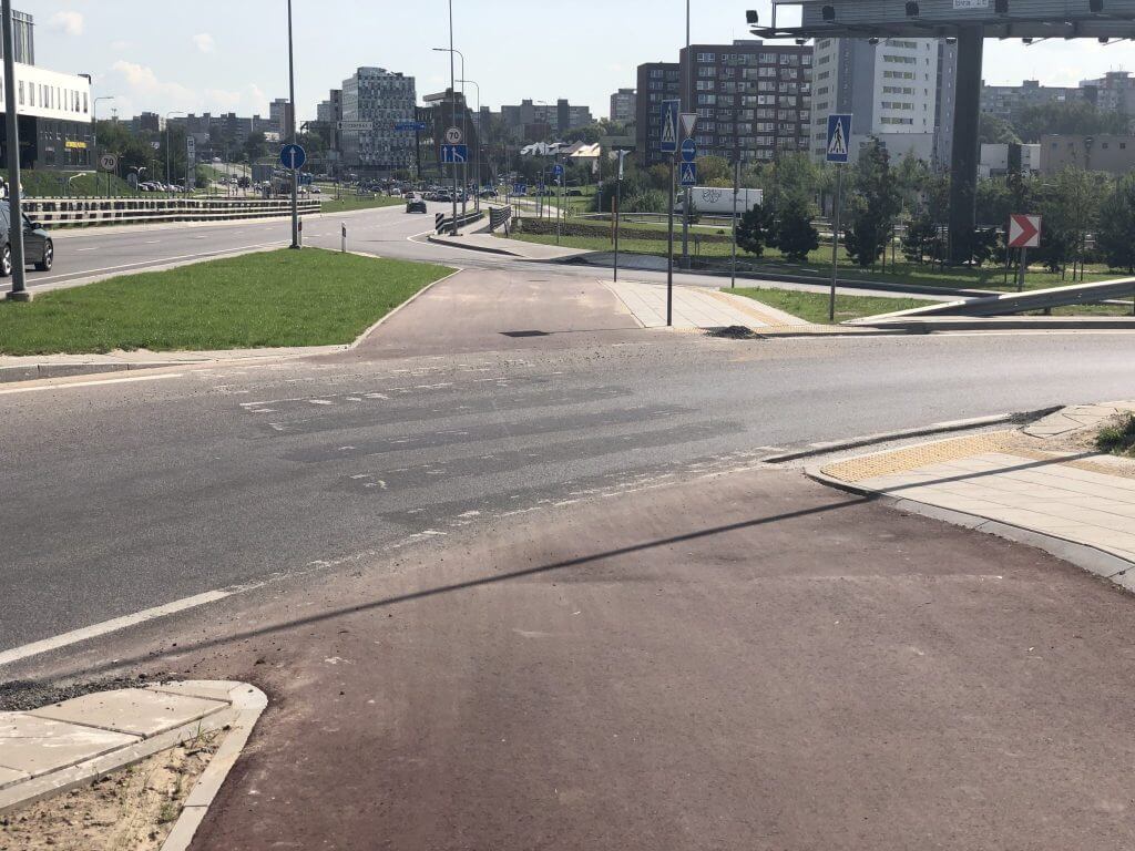 Pilaitės pr. dviračių takas (Pilaitės pr.) - Bike path - construction photos