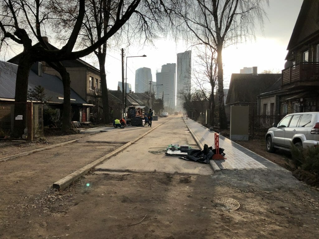 Giedraičių ir S. Fino g. (Giedraičių g.) - Bike path, Street - construction photos