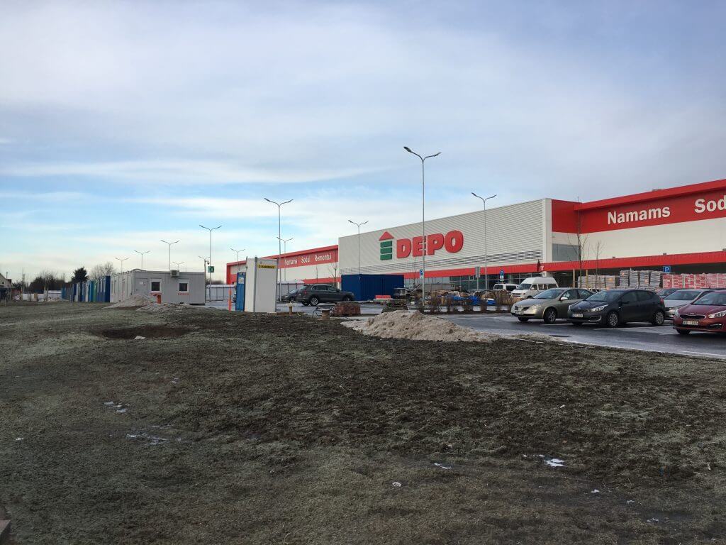 DEPO Fabijoniškės (Ukmergės g. 373) - Kaubanduskeskus - ehituse fotod