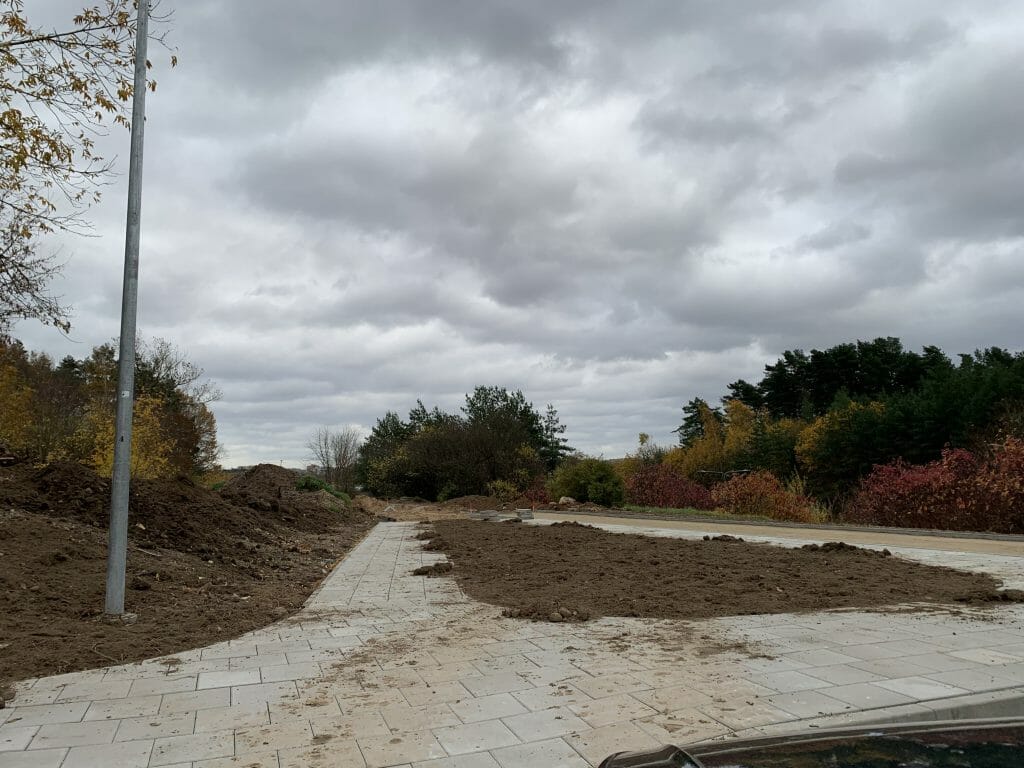 Oslo g. dviračių ir pėsčiųjų takas iki viaduko (Oslo g.) - Bike path - construction photos