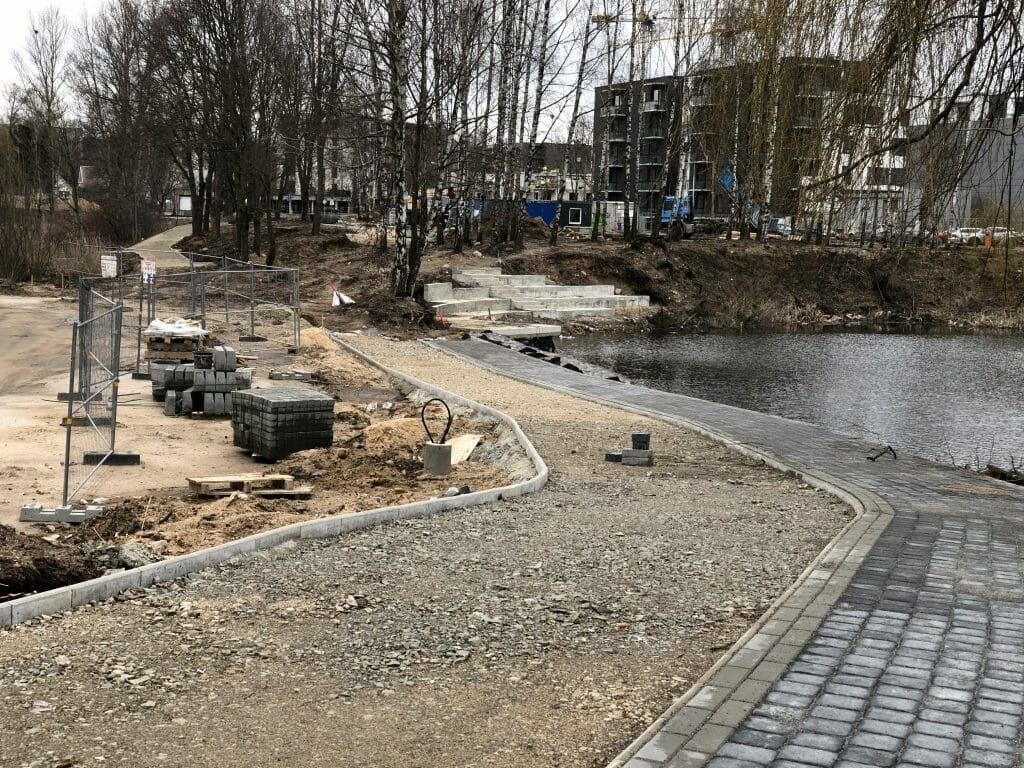Neries senvagės slėnis (Linkmenų g.) - Bike path, Park - construction photos