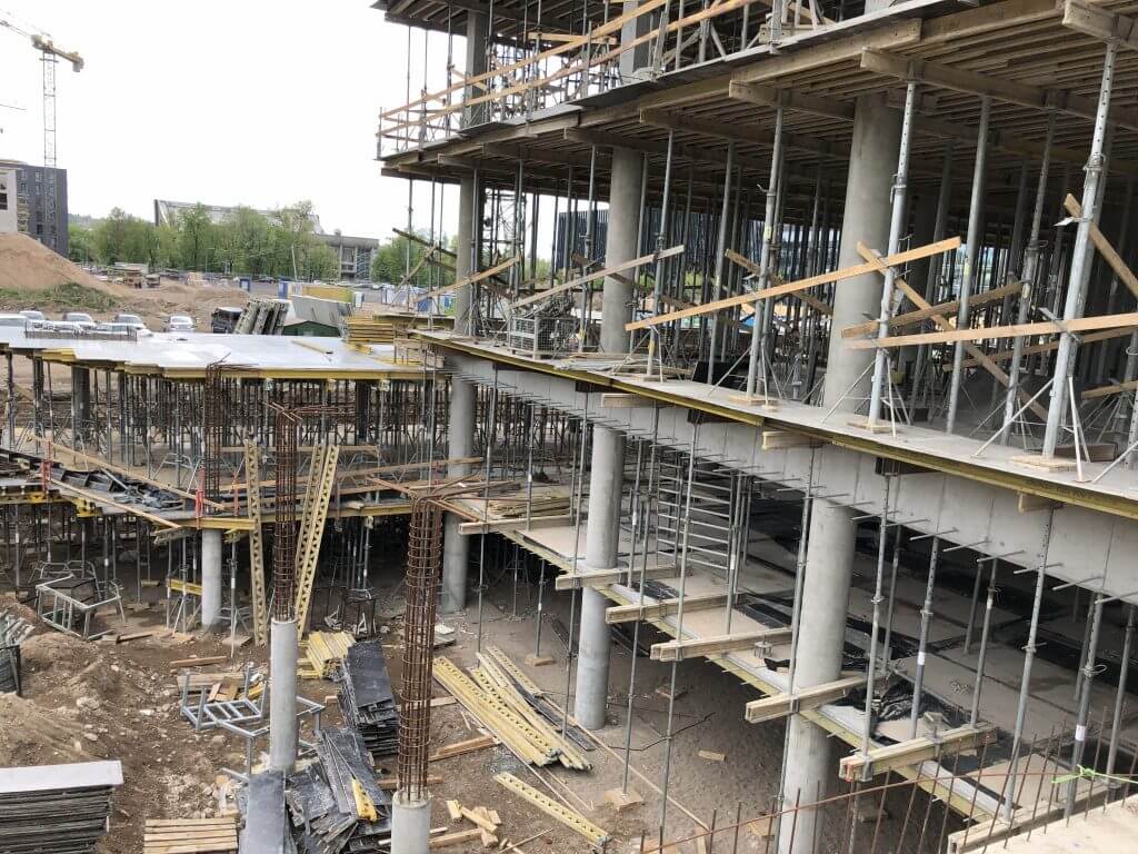 Business Stadium North (Rinktinės g. 3) - Verslo centras - statybų nuotraukos