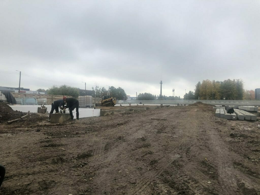 Garažų g. 7 (Garažų g. 7) - Shopping center - construction photos