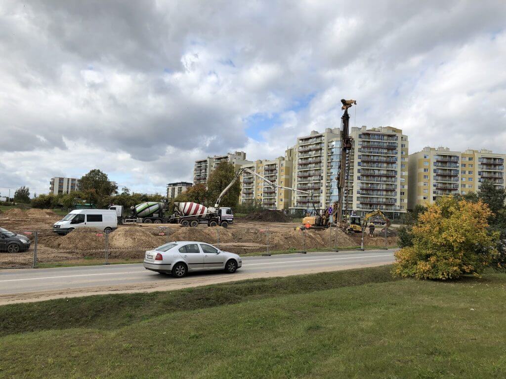 Rimi Pavilnionių g. (Pavilnionių g. 22) - Pārtikas veikals - būvdarbu attēli