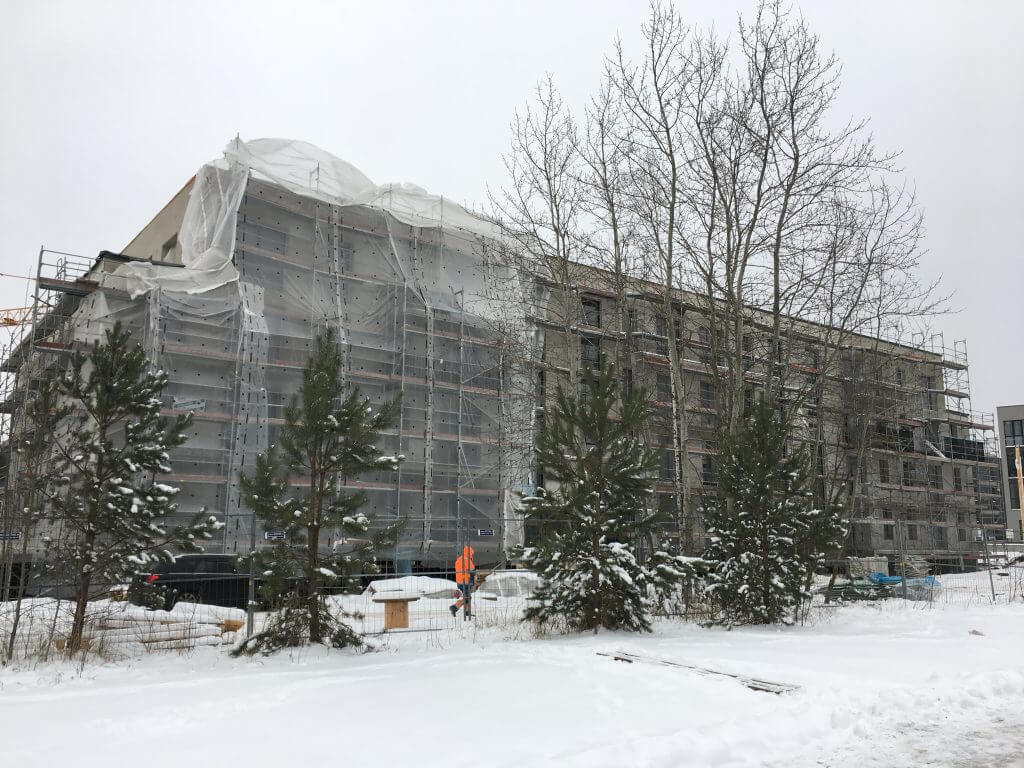 Lazdynėlių vingis 1-2 etapai (Lazdynėlių g. 38, 38A) - Multi apartment - construction photos