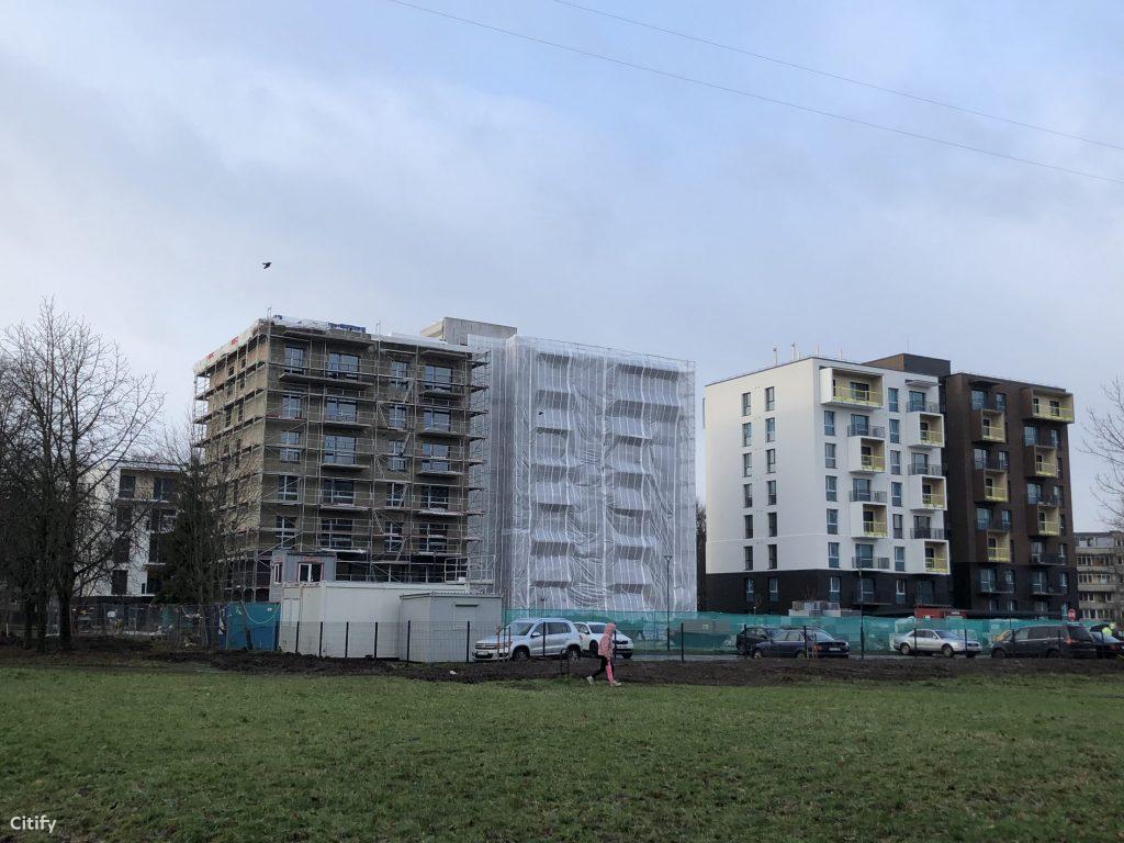 Klevų namai (Partizanų g. 34) - Multi apartment - construction photos