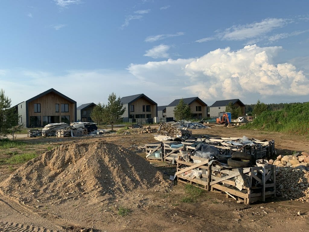 Akmenvilis (Šaltalankių g. 1) - Rindu mājas - būvdarbu attēli