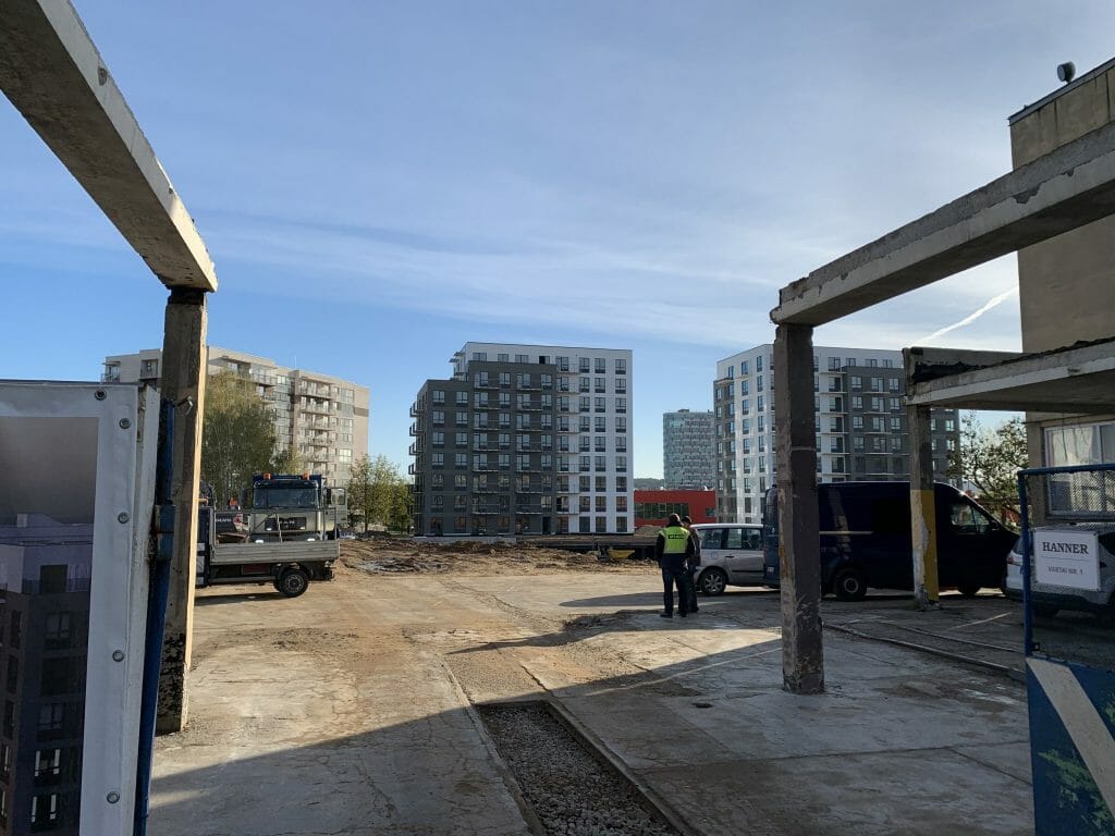 Verkių sodas 1 etapas (Verkių g. 39) - Multi apartment - construction photos