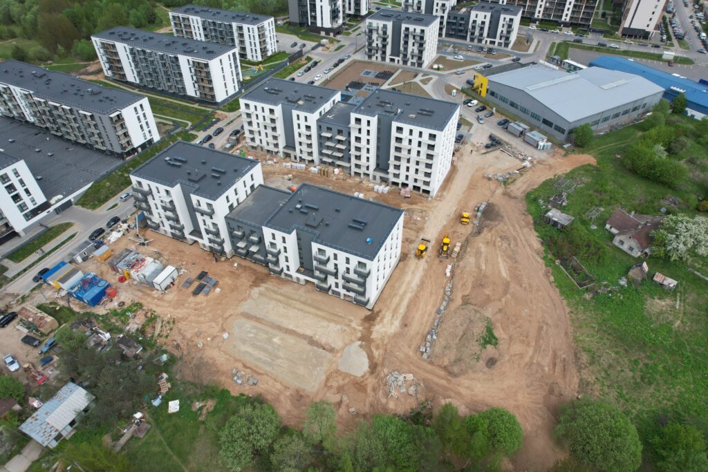 7 vakarai (Budiniškių g. 6, 8) - Multi apartment - construction photos