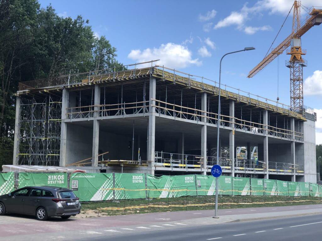 Daugiaaukštis parkingas Santariškių g. 16 (P8) (Santariškių g. 16) - Parking facility - construction photos