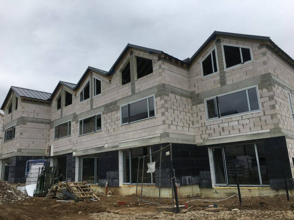 Memelhaus (Juodupio g. 35, 35A, 35B, 35C, 35D, 35E, 37) - Row housing - construction photos