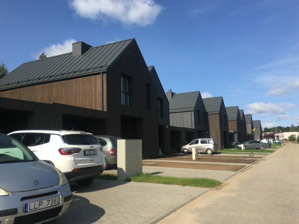 Sostinės parko namai (Šumsko g. 27) - Row housing - construction photos