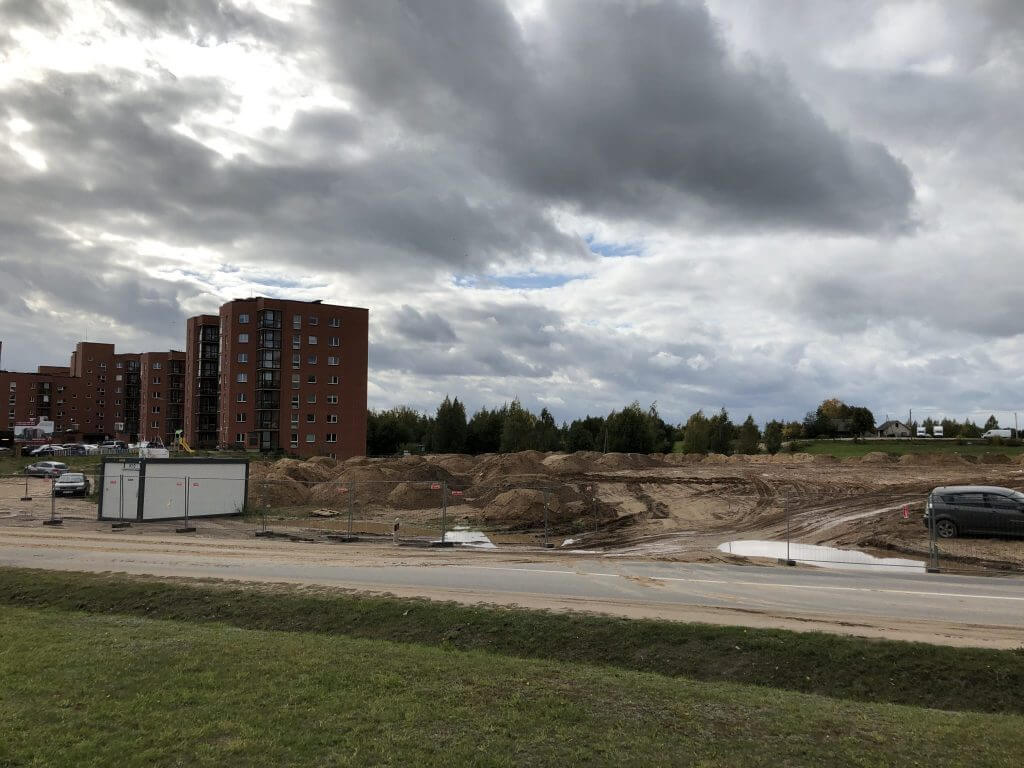 Rimi Pavilnionių g. (Pavilnionių g. 22) - Pārtikas veikals - būvdarbu attēli