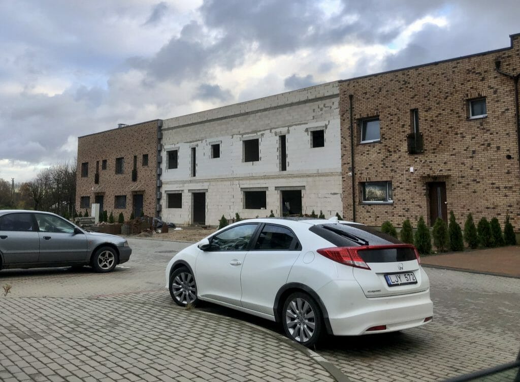 Naujasis Antakalnis Taurijos g. 57, 59, 61, 63, 65 (Taurijos g. 57, 59, 61, 63, 65) - Row housing - construction photos