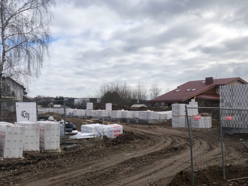 Varnės namai 3 etapas (Varnės g. 9) - Row housing - construction photos