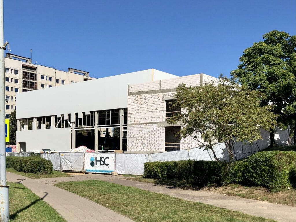 Žemynos progimnazijos sporto salė (Žemynos g. 14) - Sports arena - construction photos