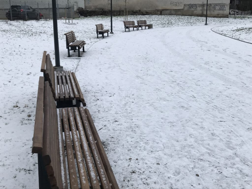 Naujamiesčio skveras (Algirdo g.) - Square - construction photos