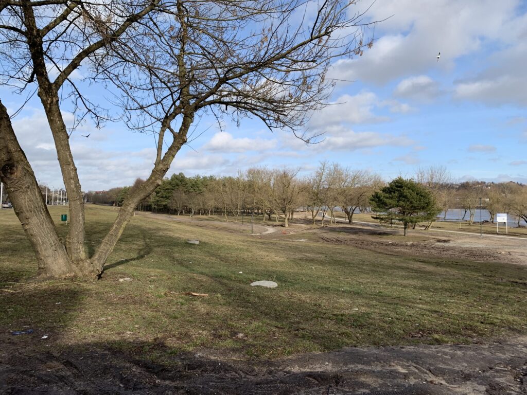 Neries krantinės parkas (Neries krant.) - Park - construction photos