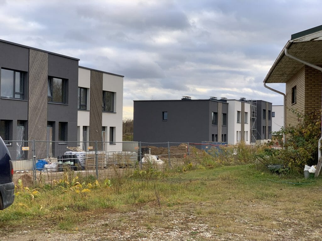 24 terasos (Tarandės g. 24C, 24D, 24E, 24F, 24G, 24H, 24J, 24K, 24L, 24M, 24N, 24P) - Row housing - construction photos