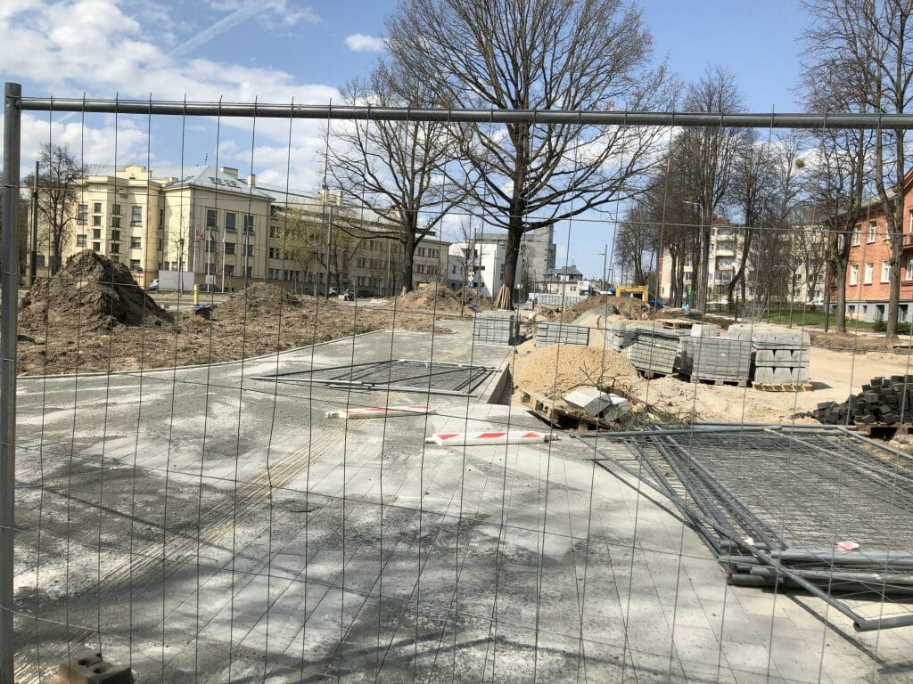K. Petrausko g. ir M. Jankaus g. skveras (M. Jankaus g.) - Square - construction photos