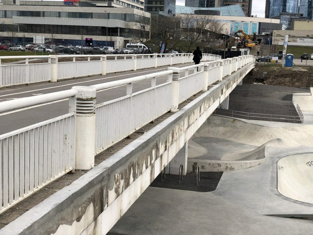 Neries dešiniosios krantinės (Upės g.) - Bike path, Sports field or court, Waterside - construction photos