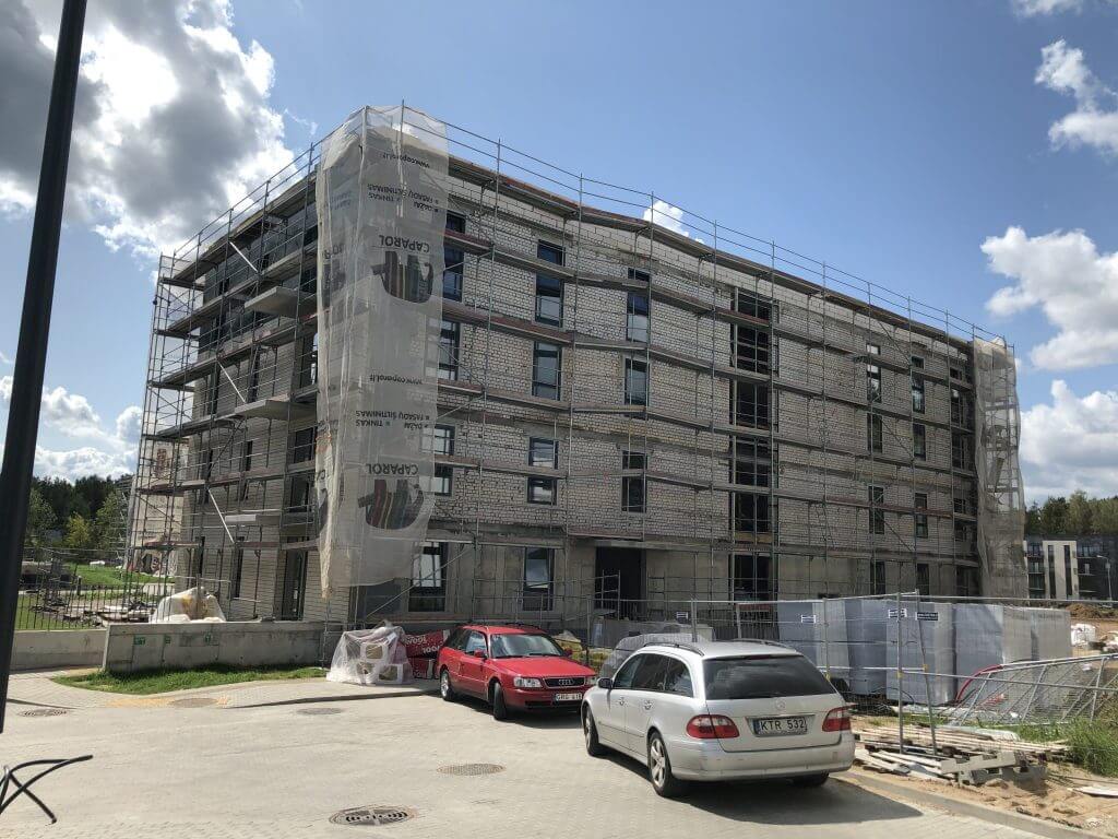 Lazdynėlių vingis 1-2 etapai (Lazdynėlių g. 38, 38A) - Multi apartment - construction photos