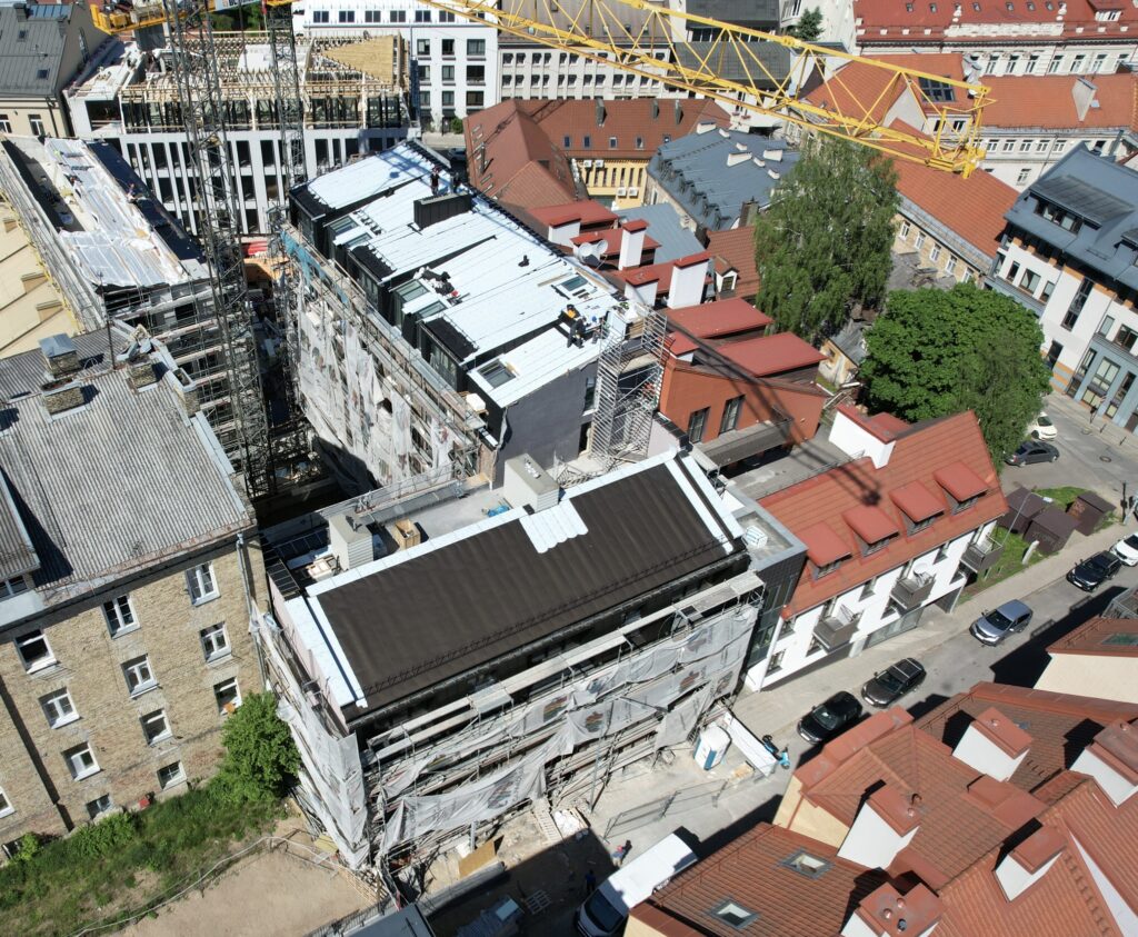 Lietuvos draudimo administracinis B10 (J. Basanavičiaus g. 10) - Multi apartment, Office center - construction photos