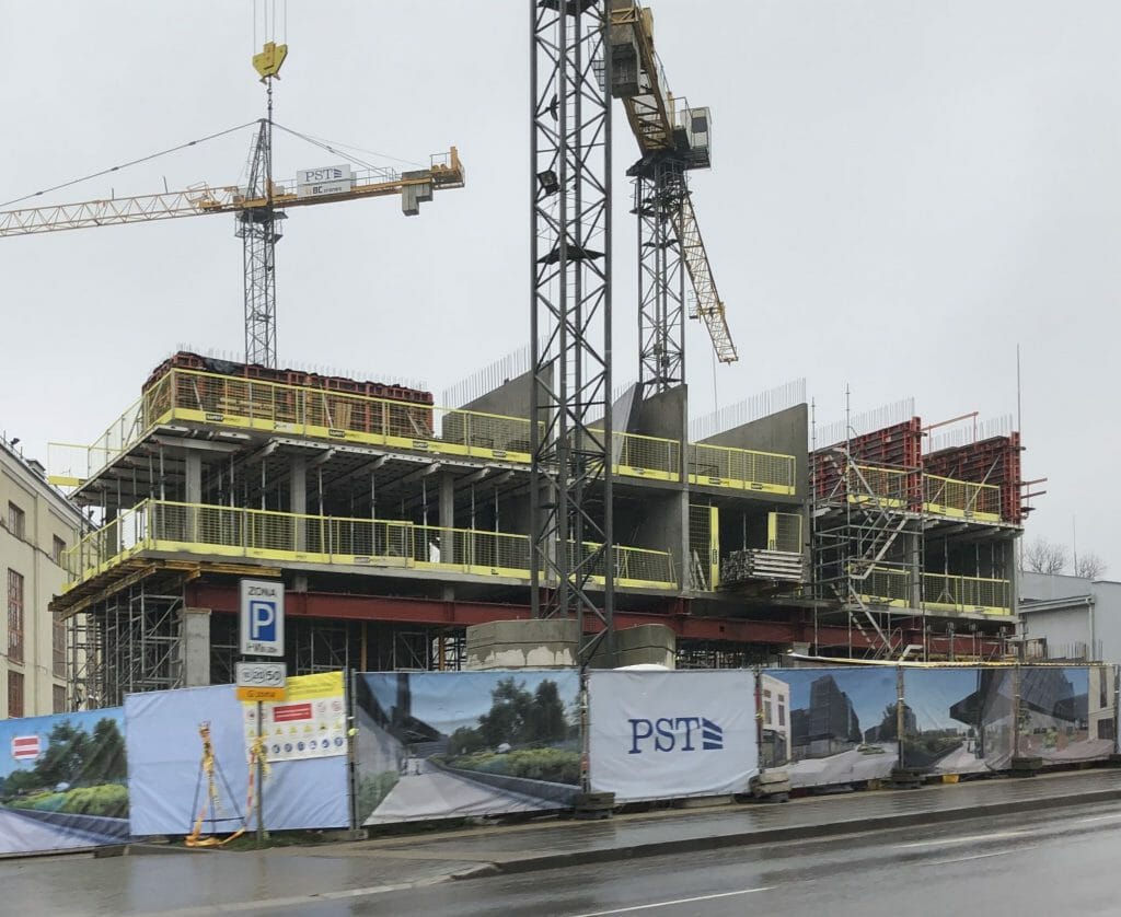 AMPÉRA (Rinktinės g. 2) - Daudzdzīvokļu nams, Biroju centrs - būvdarbu attēli