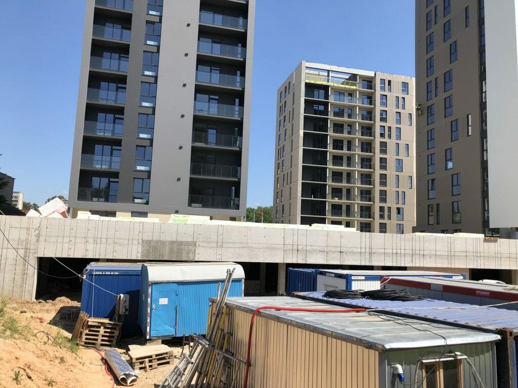 Viršuliškių stogai (Viršuliškių g. 38) - Multi apartment - construction photos