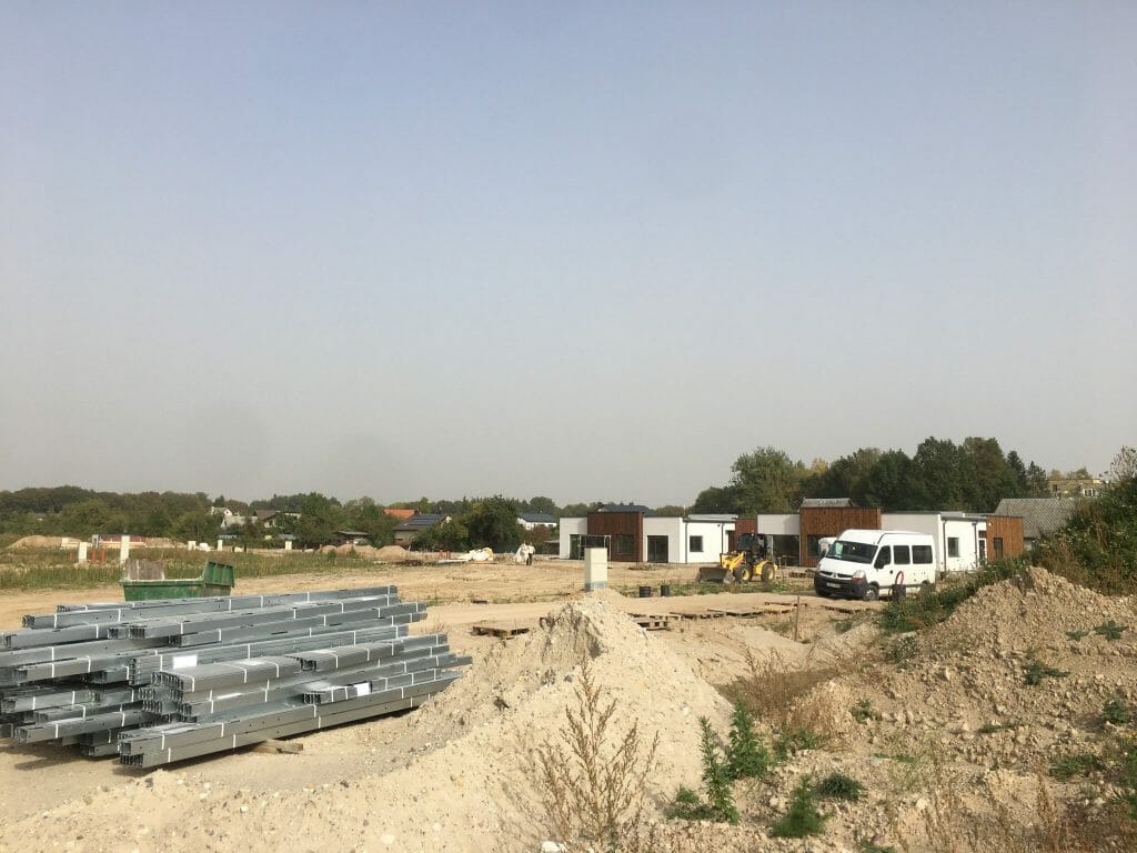 Vynuogyno namai (Varžupio g. 33A, 33B) - Row housing - construction photos