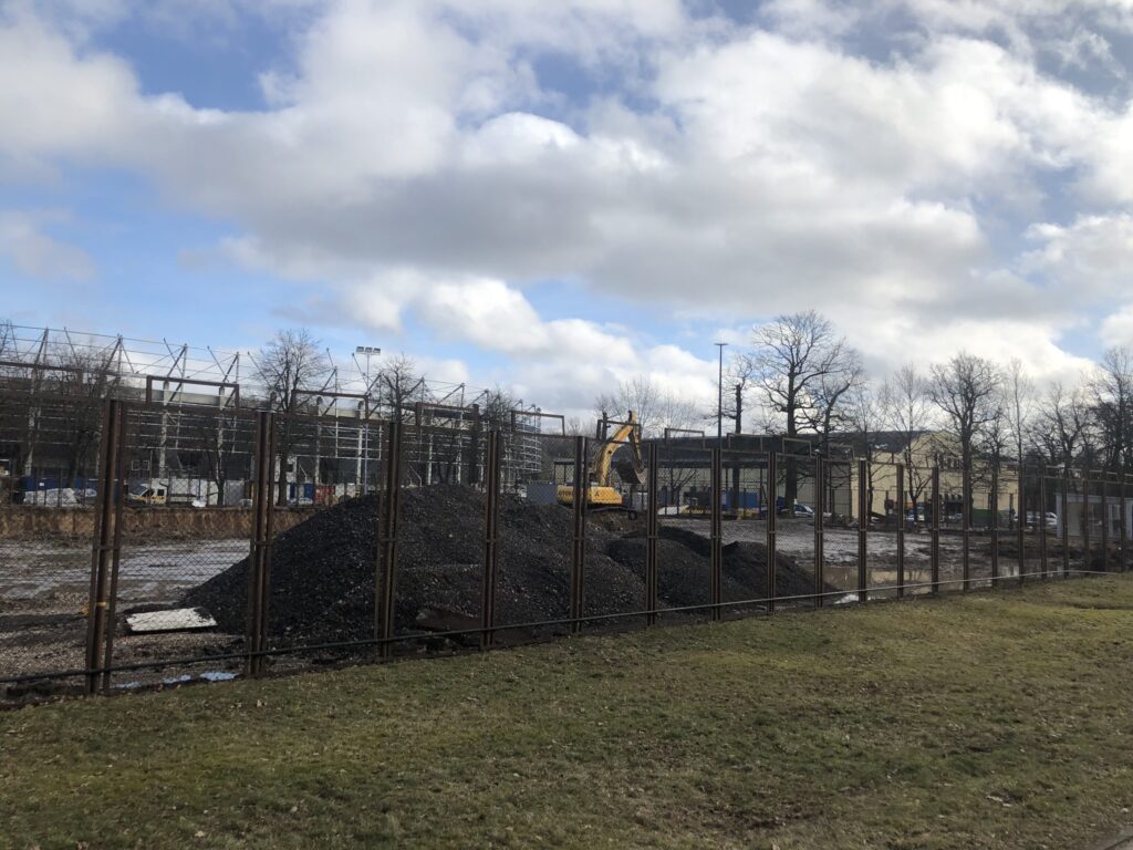 Kauno lengvosios atletikos maniežas (Perkūno al. 5) - Sports arena - construction photos