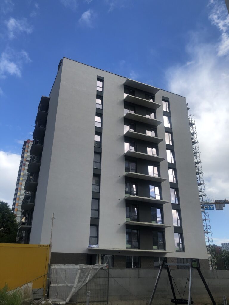 S15 (Spaudos g. 15) - Multi apartment - construction photos