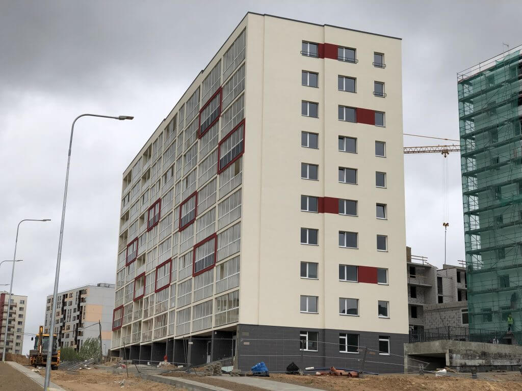 Leičių kiemas 1 etapas (Leičių g. 9) - Multi apartment - construction photos