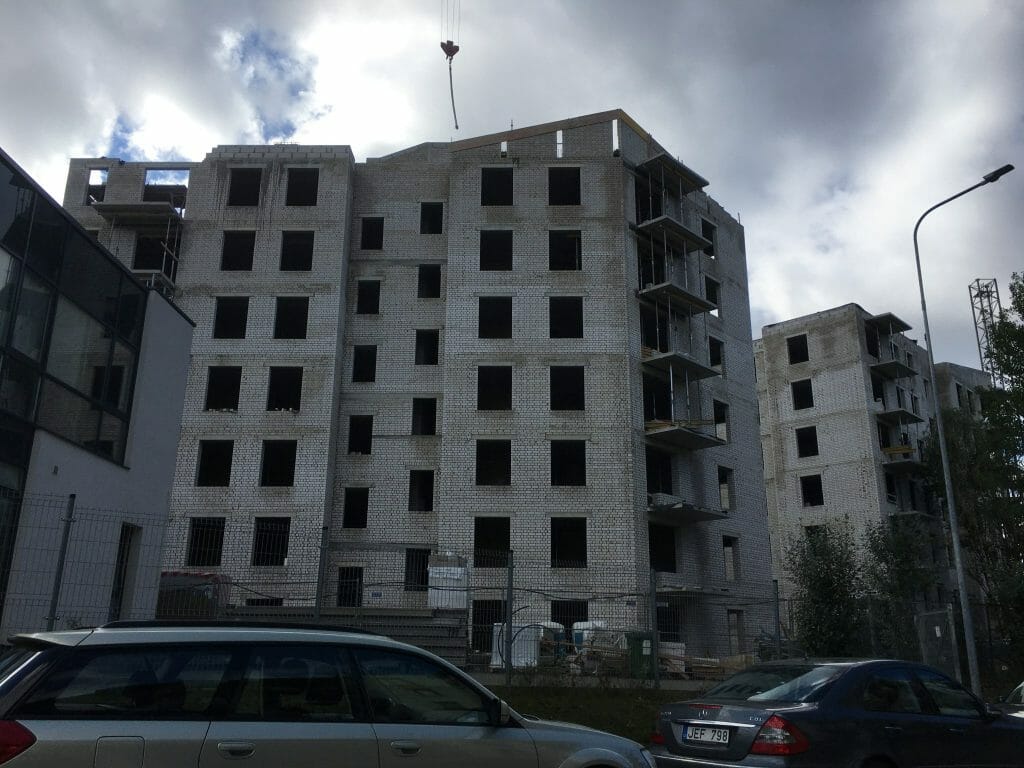 Paparčių namai 2 etapas (Utenos g. 41A) - Daugiabutis - statybų nuotraukos