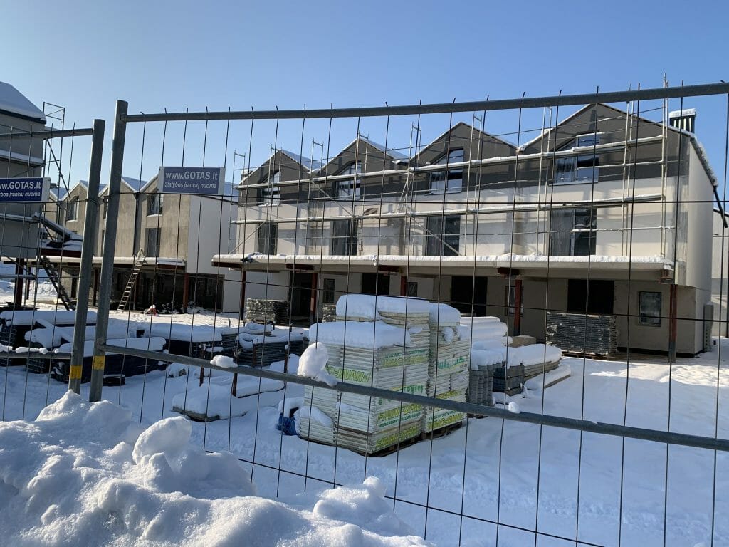 Riverland 1 etapas (Lazdynėlių g. 51, 53, 55, 57, 59, 61, 63) - Row housing - construction photos