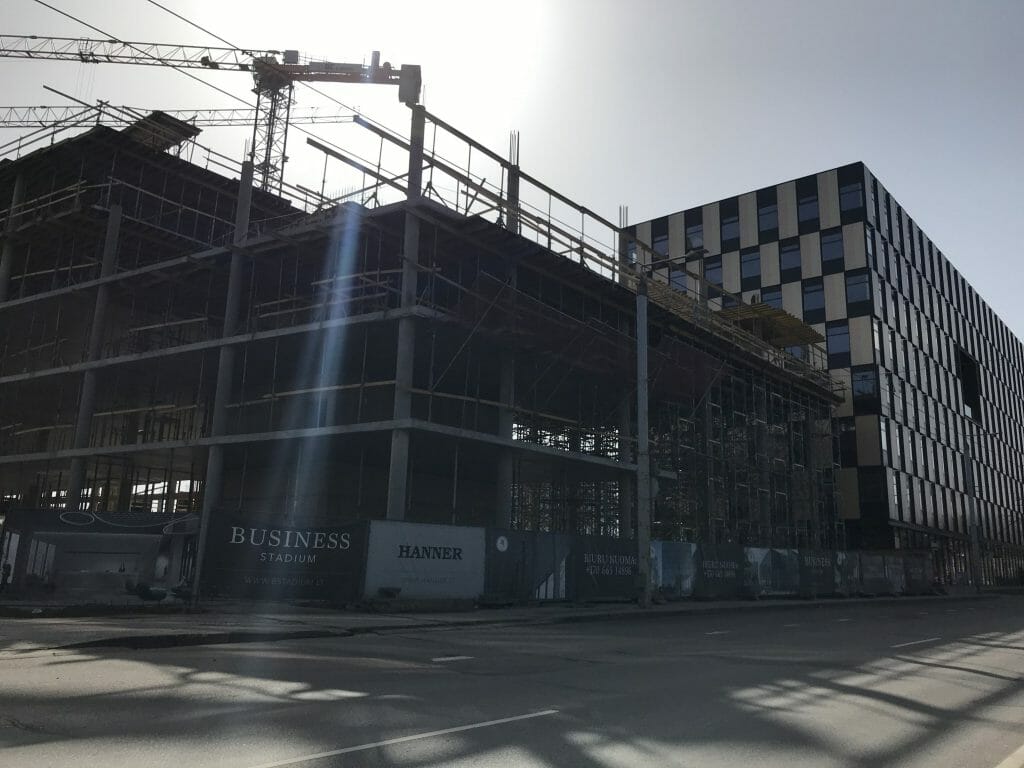 Business Stadium North East (Rinktinės g. 3) - Verslo centras - statybų nuotraukos