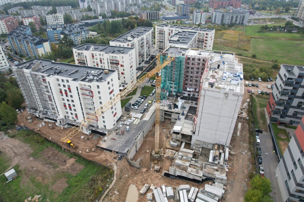 Leičių kiemas 7 etapas (Leičių g. 19) - Multi apartment - construction photos