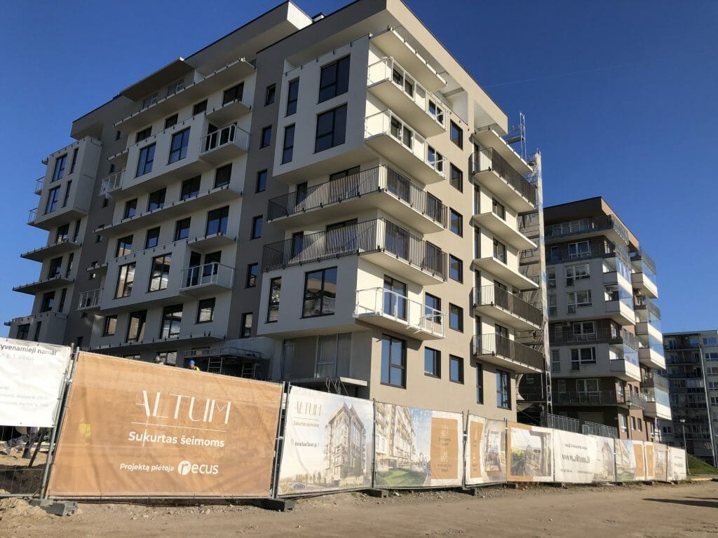 Altum 1 etapas (Karaliaučiaus g. 1) - Multi apartment - construction photos
