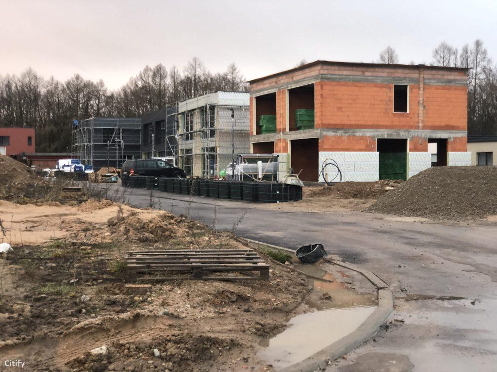 Kamšos namai (Šilo g. 48) - Row housing - construction photos