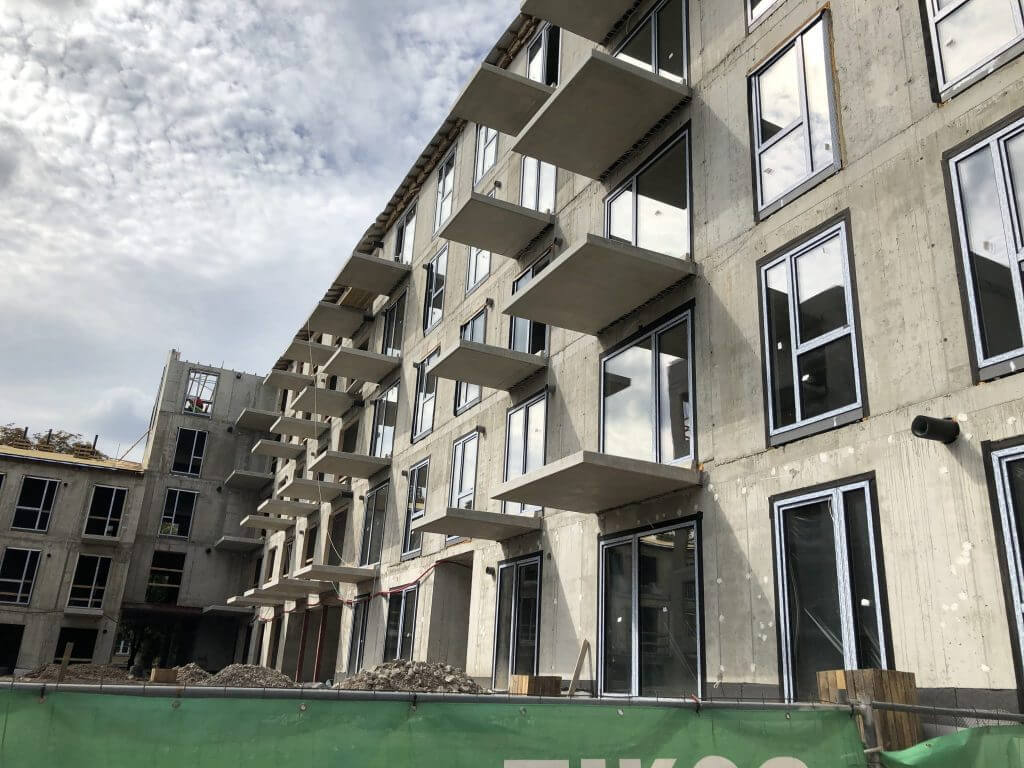 Baltas lapas Mindaugo 1 etapas (Aguonų g. 17) - Multi apartment - construction photos