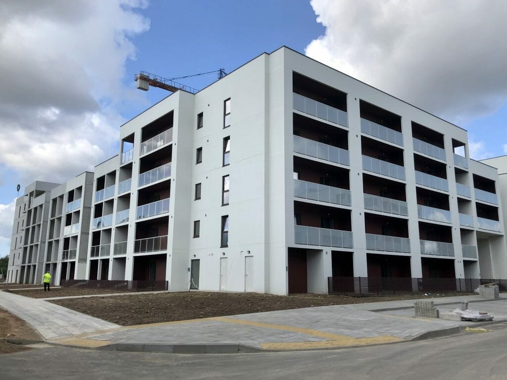 Naujoji Pilaitė 13 kvartalas (Karaliaučiaus g. 28) - Multi apartment - construction photos