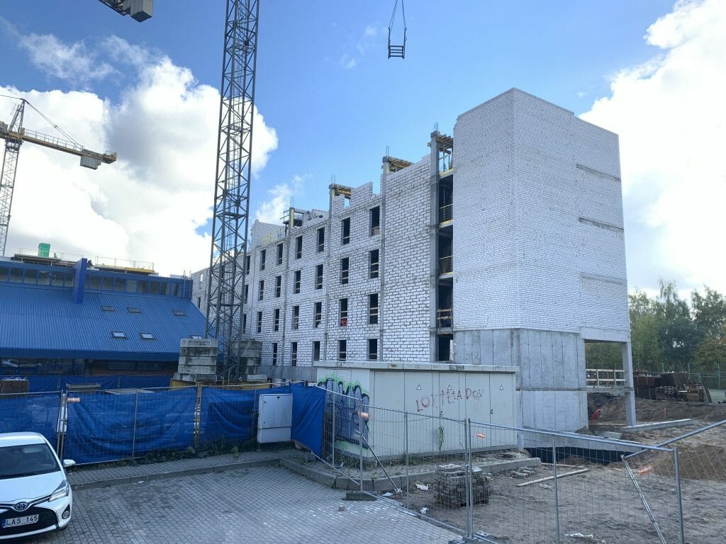 Paukščių takas 1 etapas (Ozo g. 41) - Multi apartment - construction photos