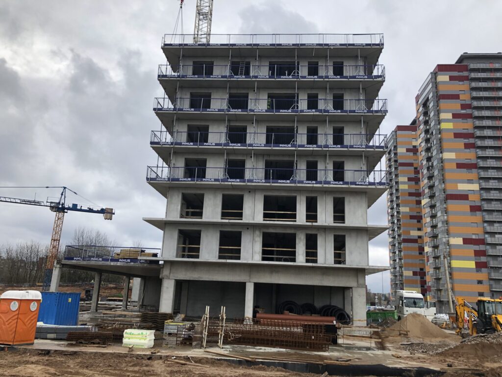 Skylum 1 etapas (Viršilų g. 6) - Daugiabutis - statybų nuotraukos