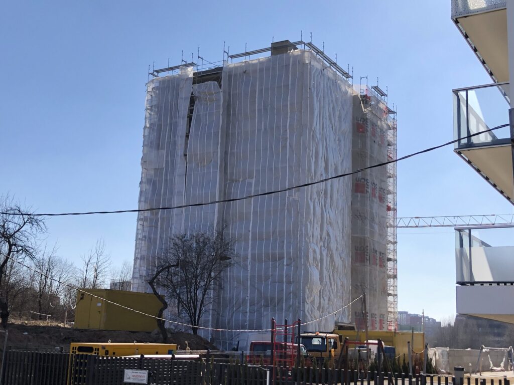 S15 (Spaudos g. 15) - Multi apartment - construction photos